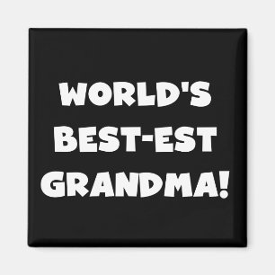 Aimant Cadeaux blancs des textes de grand-maman du