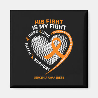 Aimant Cadeaux Combattants Leukemia Sensibilisation Mari 