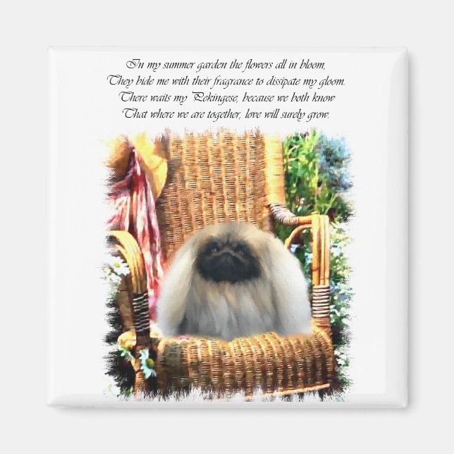 Aimant Cadeaux d'art Pekingese (Devant)