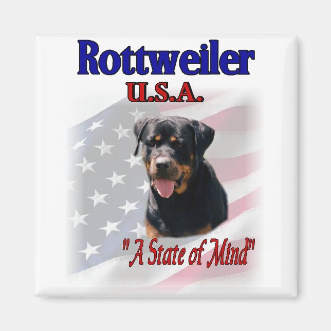 Aimant Cadeaux d'art Rottweiler (Devant)