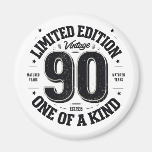 Aimant Cadeaux de 90 ans Vintage 1935 Edition Limitée