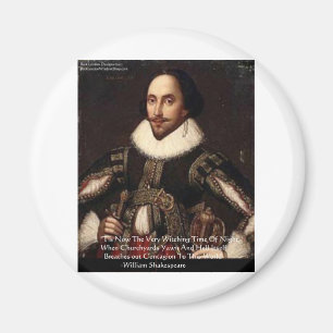 Aimant Cadeaux de citations de Shakespeare Halloween "Hel