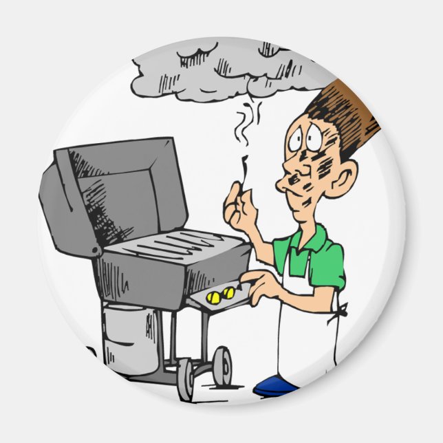 Aimant Cadeaux de grillades humoristiques (Devant)