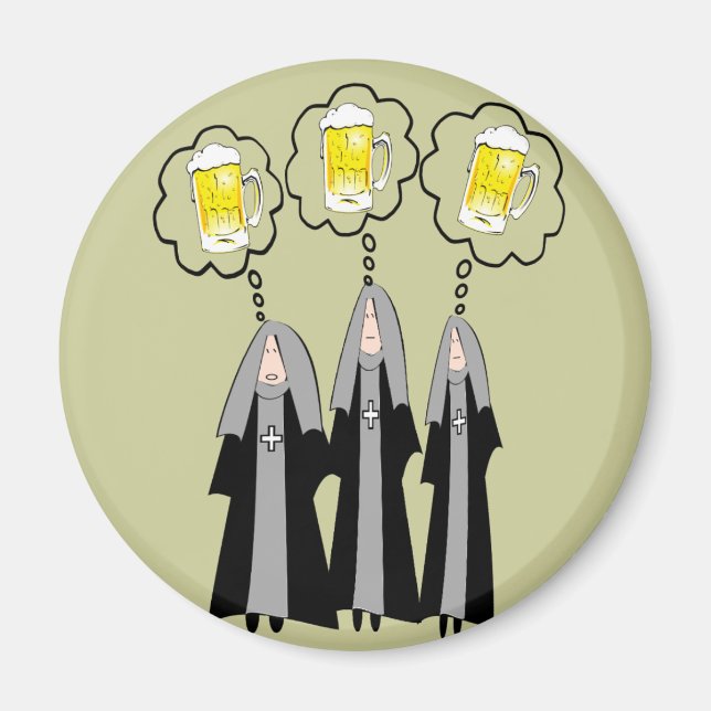 Aimant Cadeaux de la religieuse catholique~~Hilarié (Devant)