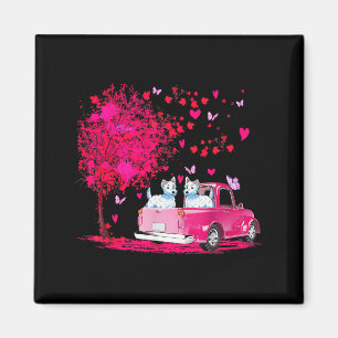 Aimant Cadeaux de la Saint-Valentin pour couple Westie en