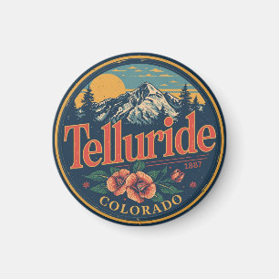 Aimant cadeaux de nature vintage Telluride colorado extér