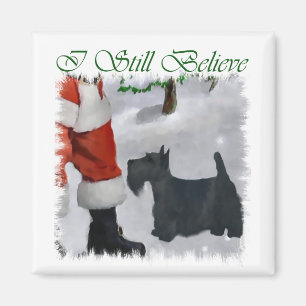 Aimant Cadeaux de Noël écossais Terrier