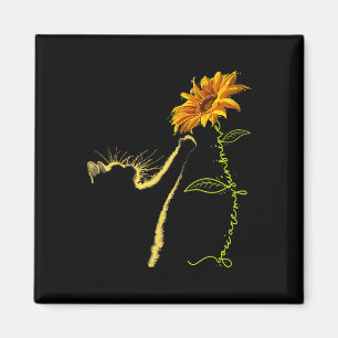 Aimant Cadeaux De Tournesol Chat Pour Amoureux de les cha