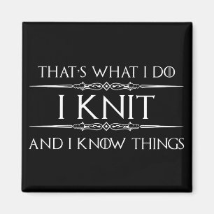 Aimant Cadeaux de tricot pour Knitters - Funny I Knit