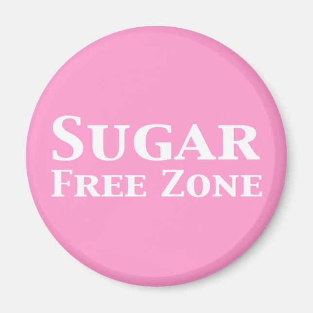 Aimant Cadeaux de zone sans sucre (Devant)
