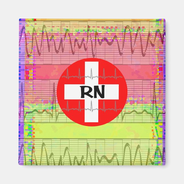 Aimant Cadeaux d'infirmières autorisées (Devant)