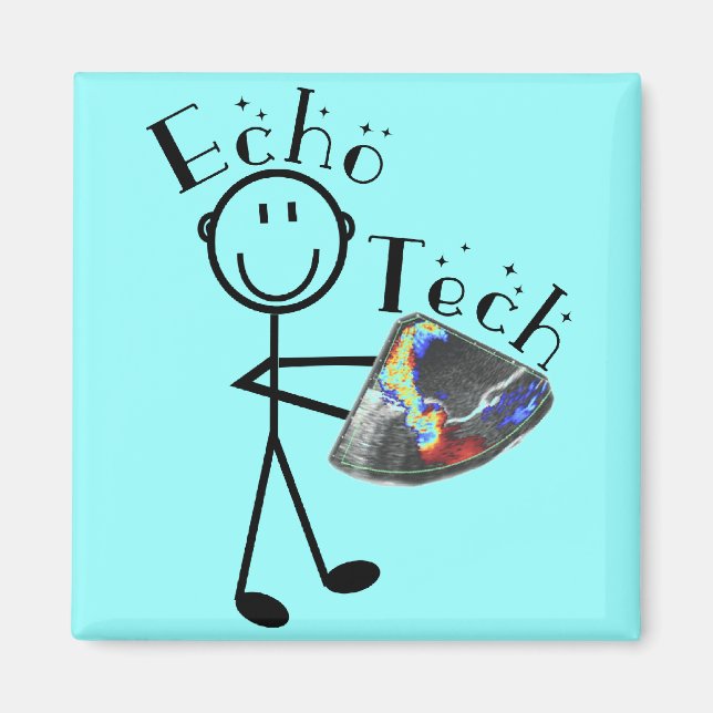 Aimant Cadeaux Echo Tech (Technicien Echo Cardiac) (Devant)