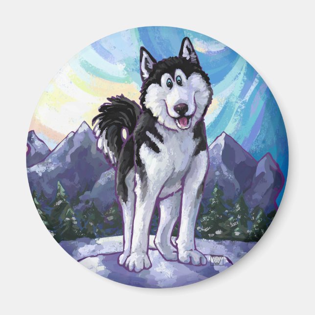 Aimant Cadeaux et accessoires Husky (Devant)