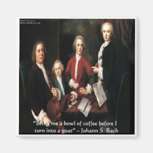 Aimant Cadeaux et Cartes de citations de café graphiques