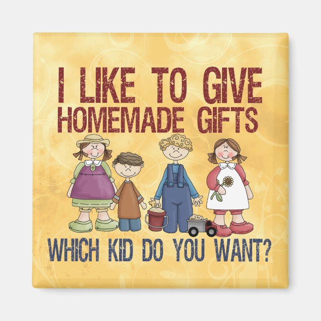 Aimant Cadeaux faits maison (Devant)