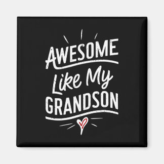 Aimant Cadeaux Incroyables Comme Mon Petit-Fils Hommes Dr