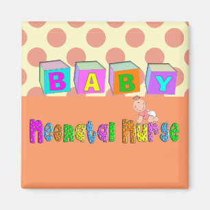 Aimant Cadeaux néonatals adorables d'infirmière