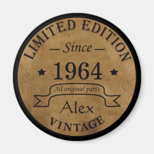 Aimant Cadeaux personnalisés soixante vintages 60e annive
