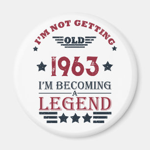 Aimant Cadeaux personnalisés soixante vintages 60e annive