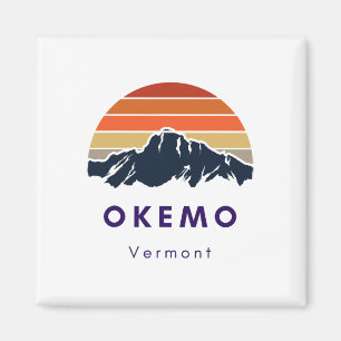 Aimant Cadeaux pour skieurs et snowboardeurs d'Okemo Verm