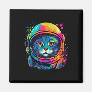 Aimant Cadeaux spatiaux Chat Maman Chat Papa Homme Femmes