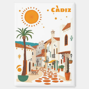 Aimant Càdiz Cadiz Espagne vacances ville blanche souveni