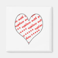 Cadre photo en forme de coeur blanc