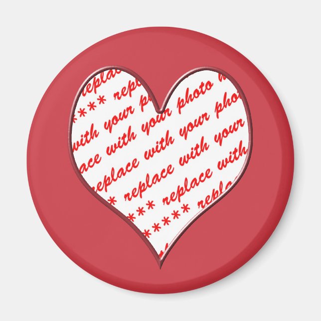 Aimant Cadre photo Valentine (Devant)