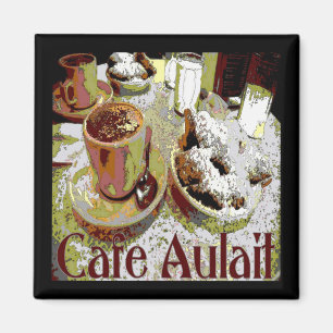 Aimant Café Aulait, café de la Nouvelle-Orléans