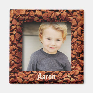 Aimant Café Bean Photo Cadeau Personnalisé Nom de l'aiman