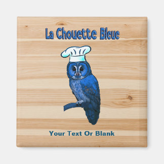 Aimant Café La Chouette Bleue