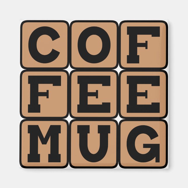 Aimant Café Mug (Devant)