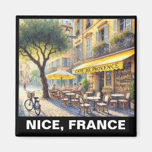 Aimant Café paisible à Nice France Mug