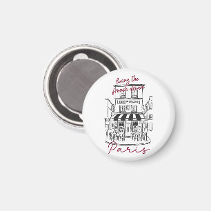 Aimant Café Parisien Sympa – Café Trotoir Iconique de Par
