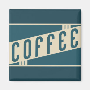 Aimant café rétro