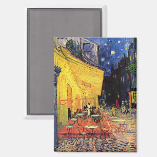 Aimant Cafe Terrace at Night by Vincent van Gogh