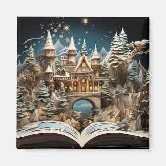 Aimant Cahier de Noël Castle Pop-Up Wonderland