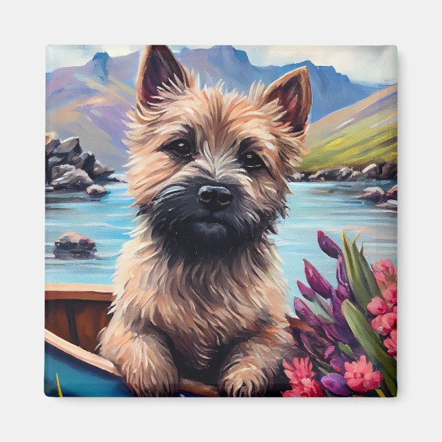 Aimant Cairn Terrier sur une pagaie : Une aventure Pittor (Devant)