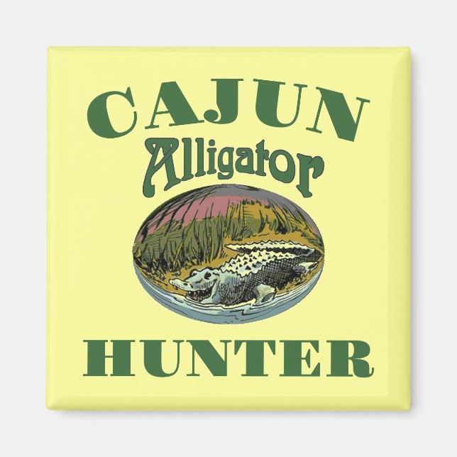 Aimant Cajun Alligator Hunter (Devant)