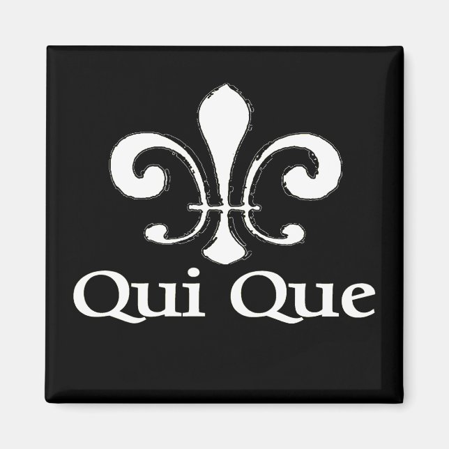 Aimant Cajun French qui dort (Devant)