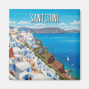 Aimant Caldera View Santorini Grèce Cyclades Voyages