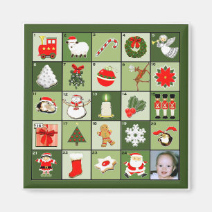 Aimant Calendrier de l'avènement de Noël