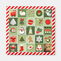 calendrier de l'Avent de Noël personnalisé