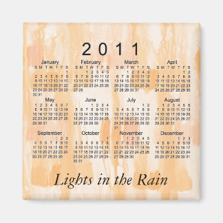 Aimant Calendrier mini abstrait 2011