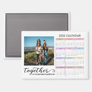 Aimant Calendrier personnalisé avec photos 2025