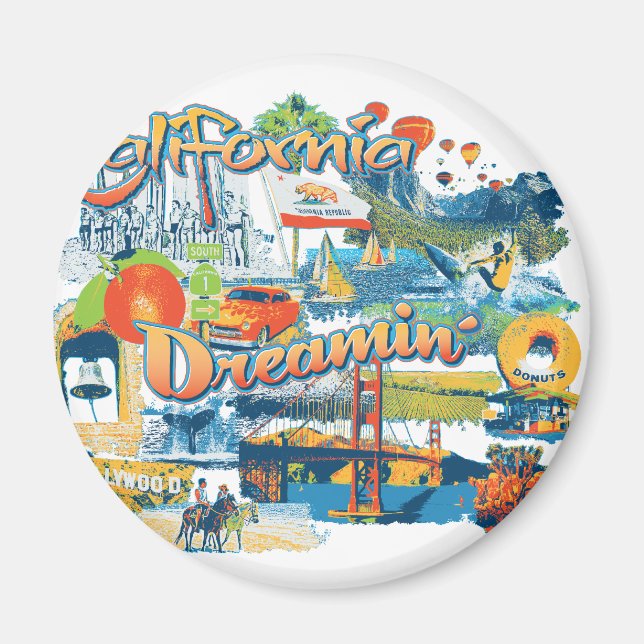 Aimant Californie (Devant)
