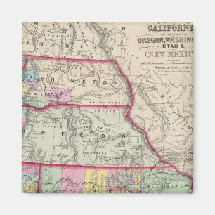 Aimant Californie, Oregon, Washington, Utah, Nouveau-Mexi