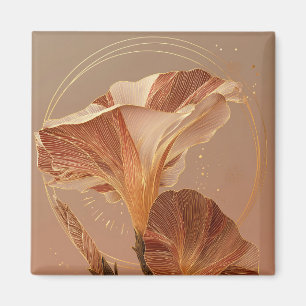 Aimant Calla Lily Botanique Orange Brûlé