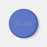 Calligraphie Or Couleur Deep Royal Nom personnalis