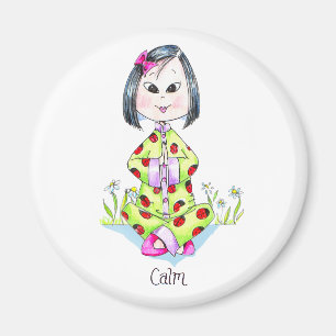 Aimant calme d'amour de fille de la Chine